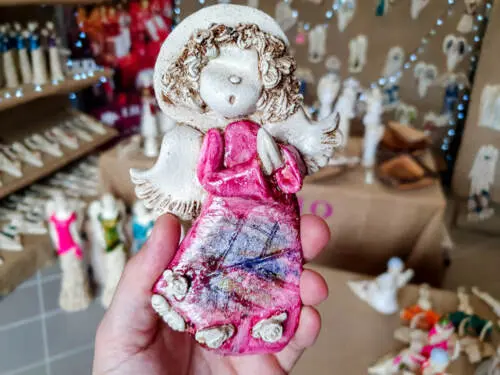 Figurka aniołka Marzyciel Art  -  10 x 7 cm figurka dekoracyjna