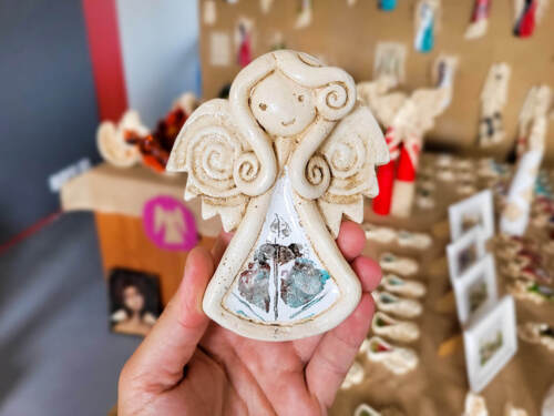 Liolinka Niunia Art -  10 x 7 cm figurka dekoracyjna gipsowa