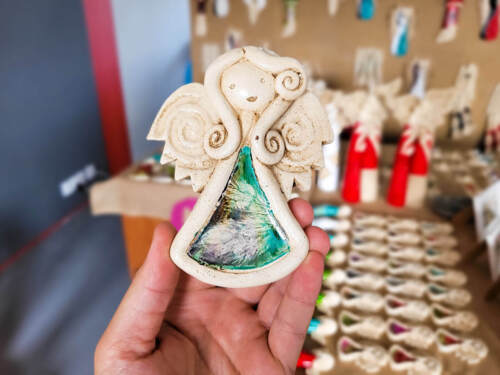 Liolinka Niunia Art -  10 x 7 cm figurka dekoracyjna gipsowa