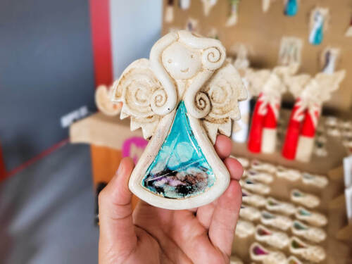 Liolinka Niunia Art -  10 x 7 cm figurka dekoracyjna gipsowa