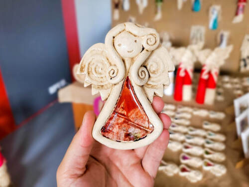 Liolinka Niunia Art -  10 x 7 cm figurka dekoracyjna gipsowa