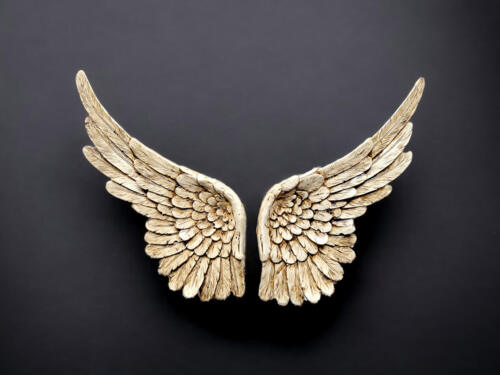 Skrzydła Anioła na ścianę - wiszące -  30 x 40 cm figurka dekoracyjna gipsowa