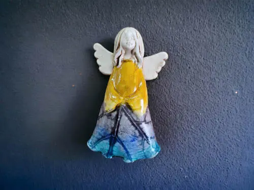 Figurka anioła Monica Art Leaf -  18 x 10 cm figurka dekoracyjna