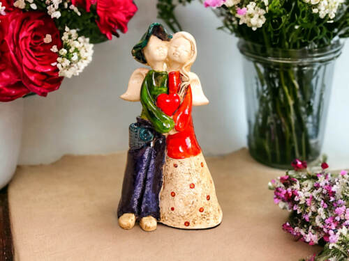 Anioły Natalia & Ludwik Art -  21 x 13 cm figurka dekoracyjna gipsowa