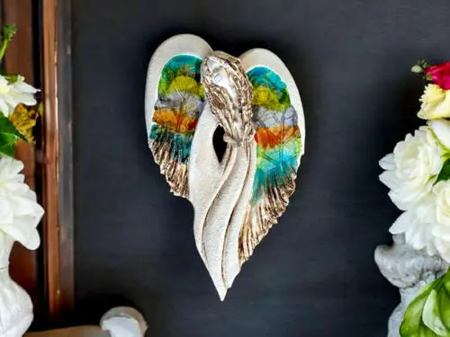 Figurka anioła Cynthia Art Leaf -  30 x 17 cm figurka dekoracyjna
