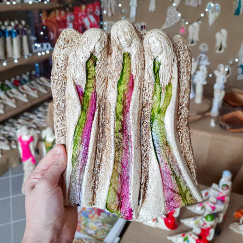 Anioły Wiara Nadzieja Miłość - Art Leaf -  28 x 20 cm figurka dekoracyjna gipsowa