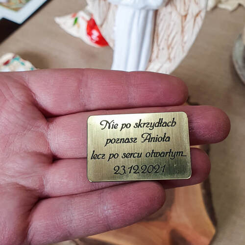 Tabliczka z grawerem z Twoimi życzeniami