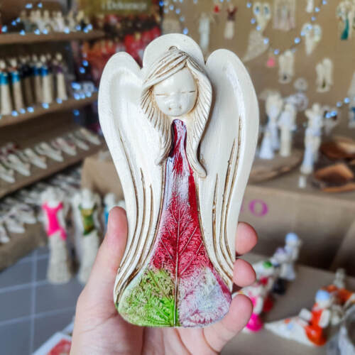 Liolinka Lilionka Art Leaf  -  14 x 9 cm figurka dekoracyjna gipsowa