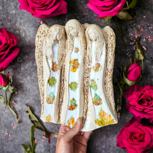 Anioły Wiara Nadzieja Miłość - Art Leaf -  28 x 20 cm figurka dekoracyjna gipsowa