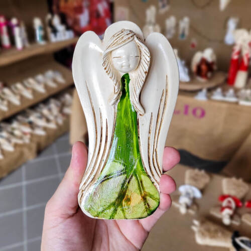 Liolinka Lilionka Art Leaf  -  14 x 9 cm figurka dekoracyjna gipsowa