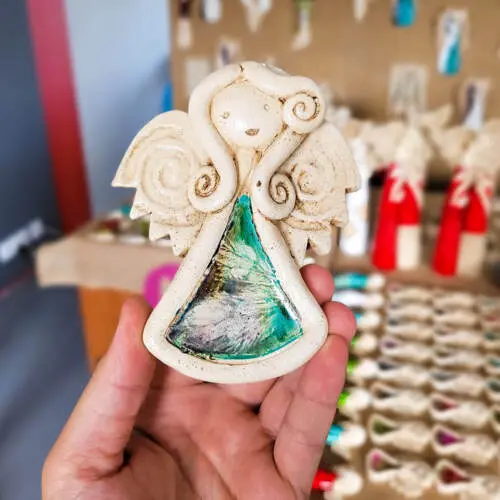 Figurka aniołka Niunia Art  -  10 x 7 cm figurka dekoracyjna
