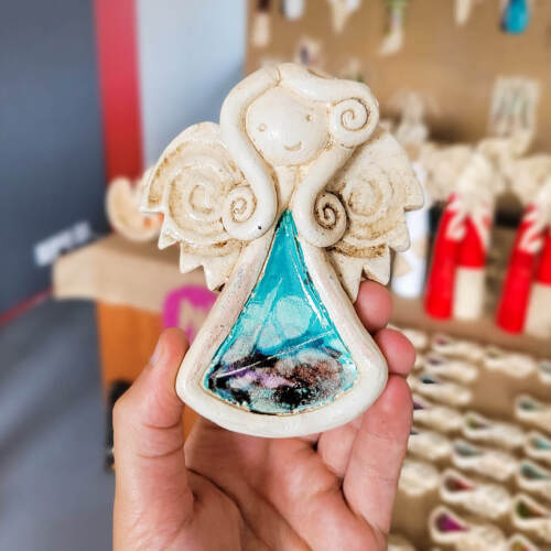 Liolinka Niunia Art -  10 x 7 cm figurka dekoracyjna gipsowa