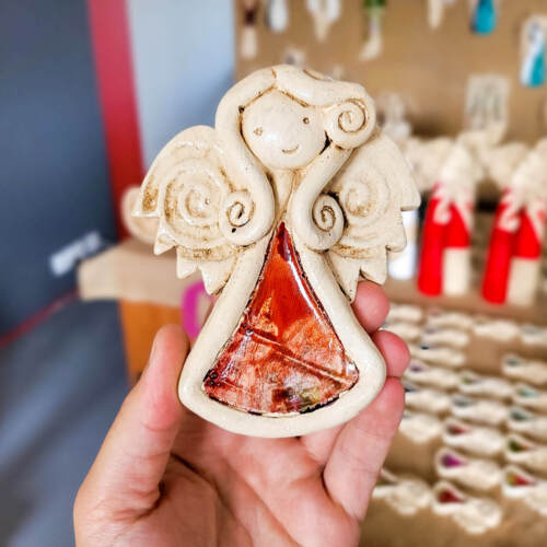 Liolinka Niunia Art -  10 x 7 cm figurka dekoracyjna gipsowa