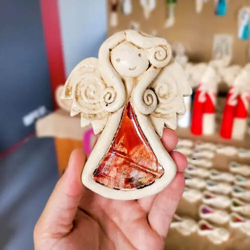 Figurka aniołka Niunia Art  -  10 x 7 cm figurka dekoracyjna