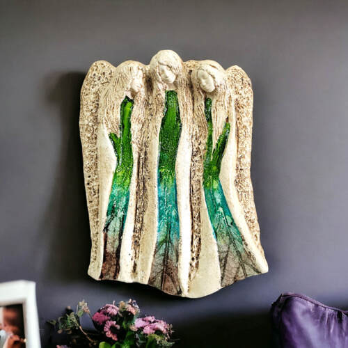 Anioły Wiara Nadzieja Miłość - Art Leaf -  28 x 20 cm figurka dekoracyjna gipsowa