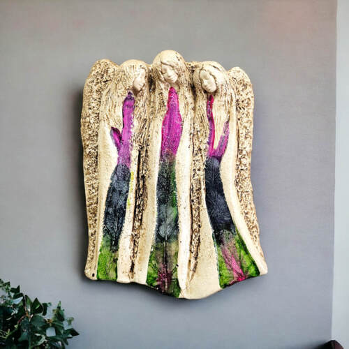 Anioły Wiara Nadzieja Miłość - Art Leaf -  28 x 20 cm figurka dekoracyjna gipsowa