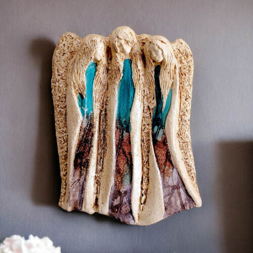 Anioły Wiara Nadzieja Miłość - Art Leaf -  28 x 20 cm figurka dekoracyjna gipsowa