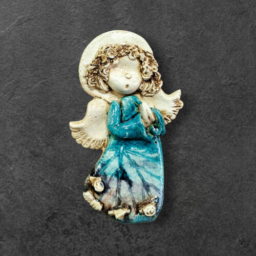 Liolinek Marzyciel Art Leaf -  10 x 7 cm figurka dekoracyjna gipsowa