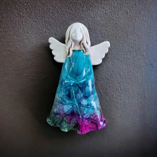 Figurka anioła Monica Art Leaf -  18 x 10 cm figurka dekoracyjna