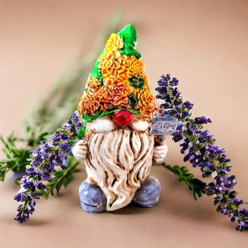 Figurka Skrzat Witaj - zielony szary -  figurka dekoracyjna 5 x 5 cm