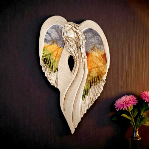 Anioł Cynthia Art Leaf -  30 x 17 cm figurka dekoracyjna gipsowa