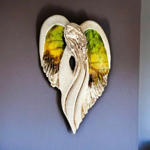 Figurka anioła Cynthia Art Leaf -  30 x 17 cm figurka dekoracyjna