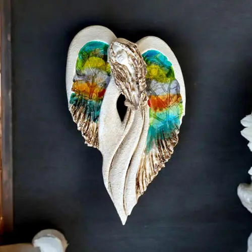 Figurka anioła Cynthia Art Leaf -  30 x 17 cm figurka dekoracyjna