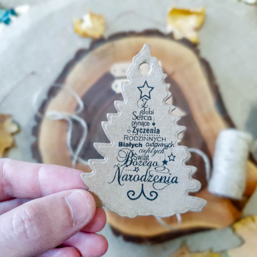 Zawieszka na prezent lub choinkę