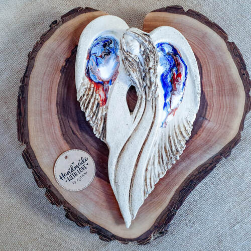 Anioł Cynthia Art 59 -  30 x 17 cm figurka dekoracyjna gipsowa