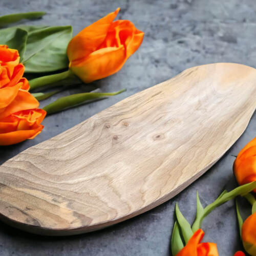 Misa drewniana unikat orzech -  52 x 18 cm ozdoba z drewna ręcznie robiona