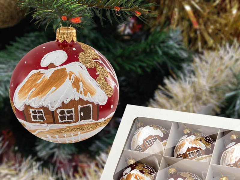 Czerwone ozdoby choinkowe Czerwone ozdoby choinkowe