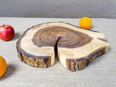 Deska do krojenia z plastra drzewa Deska do krojenia z plastra drzewa