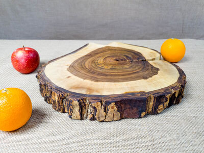 Deska do krojenia z plastra drzewa Deska do krojenia z plastra drzewa