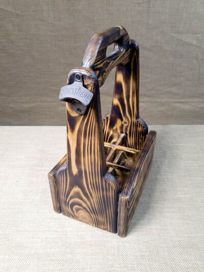 Drewniany uchwyt nosidło do piwa Drewniany uchwyt nosidło do piwa