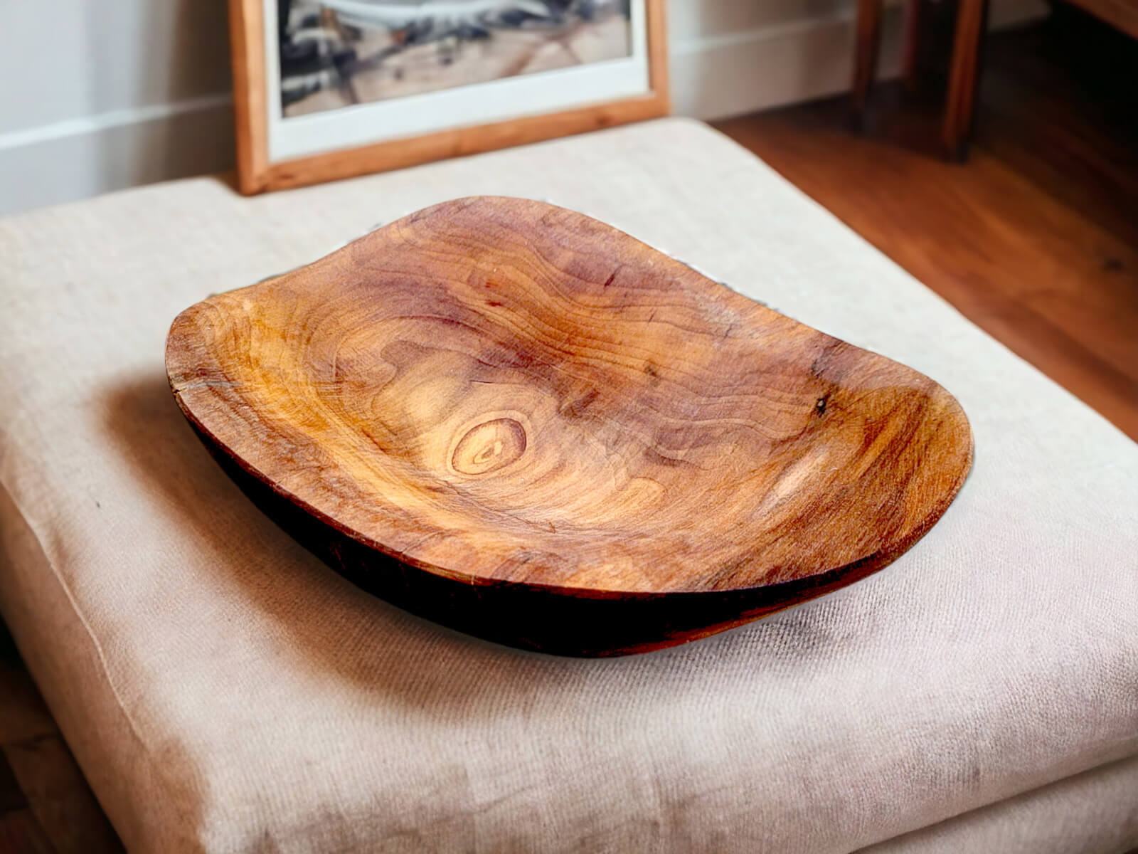 Drewniana misa ręcznie robiona Drewniana misa ręcznie robiona